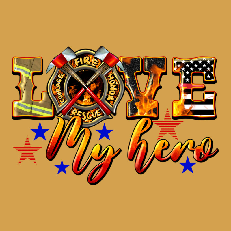 Love My Hero Firefighter Urban Hoodie by LillyAllenDesigns | Teevron
