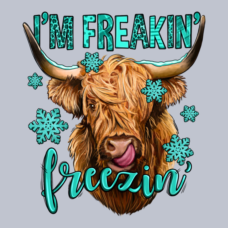 I'm Freakin Freezin Long Haired Cow Premium Hoodie by Jasminsmagicworld | Teevron