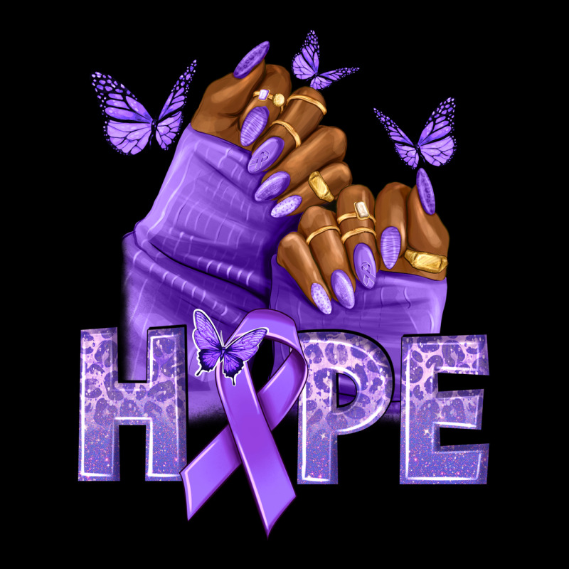 Hope Lavender Ribbon All Cancers Urban Hoodie by NancyCooperArtShop | Teevron