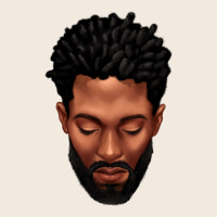 Bearded Black Man Portrait Zipper Hoodie | Teevron