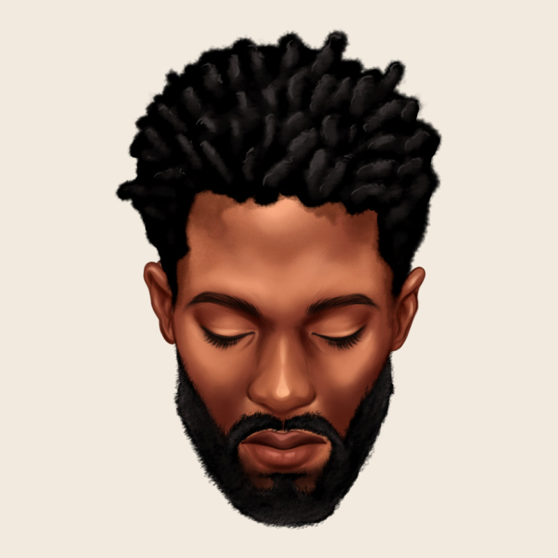 Bearded Black Man Portrait Zipper Hoodie by texasbilliewilder | Teevron