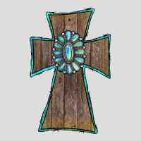 Wood Turquoise Gemstone Cross Zipper Hoodie | Teevron