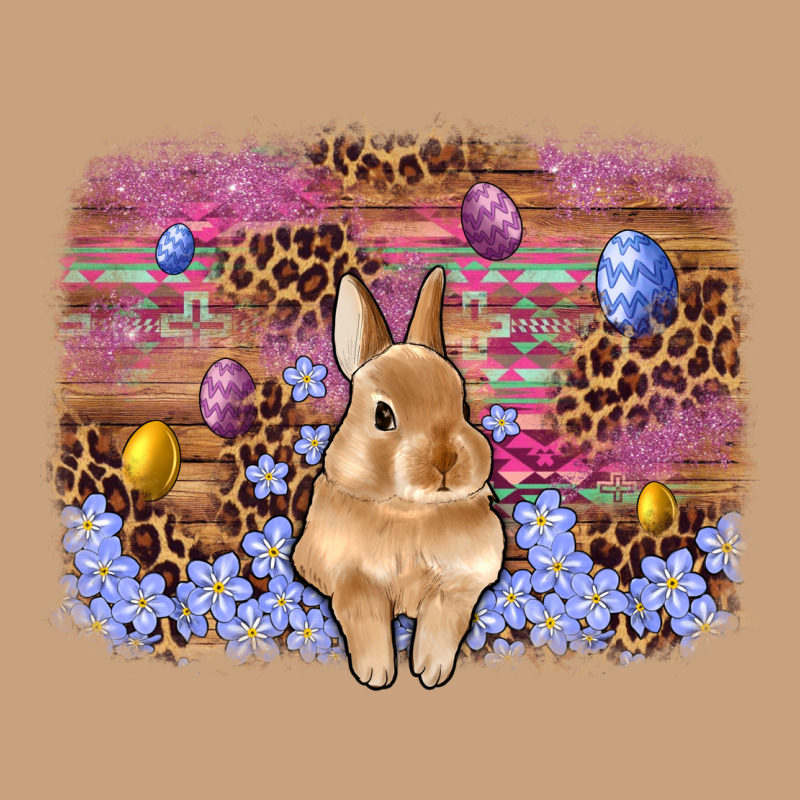 Easter Bunny Egg Leopard Background Vintage Tee by Artiststas | Teevron