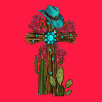 Gemstone Cross With Cactus Zipper Hoodie | Teevron