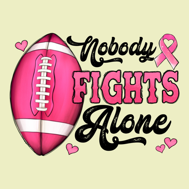 Nobody Fights Alone Pink Football Breast Cancer Awareness Urban Hoodie by Jasminsmagicworld | Teevron