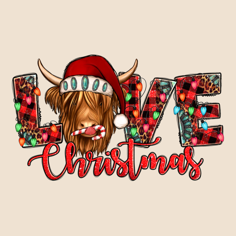 Love Christmas Highland Cow And Turquoise Gemstone Urban Hoodie by Jasminsmagicworld | Teevron