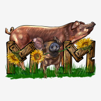 Western Mom With Duroc Pig And Baby Pig Urban Hoodie | Teevron