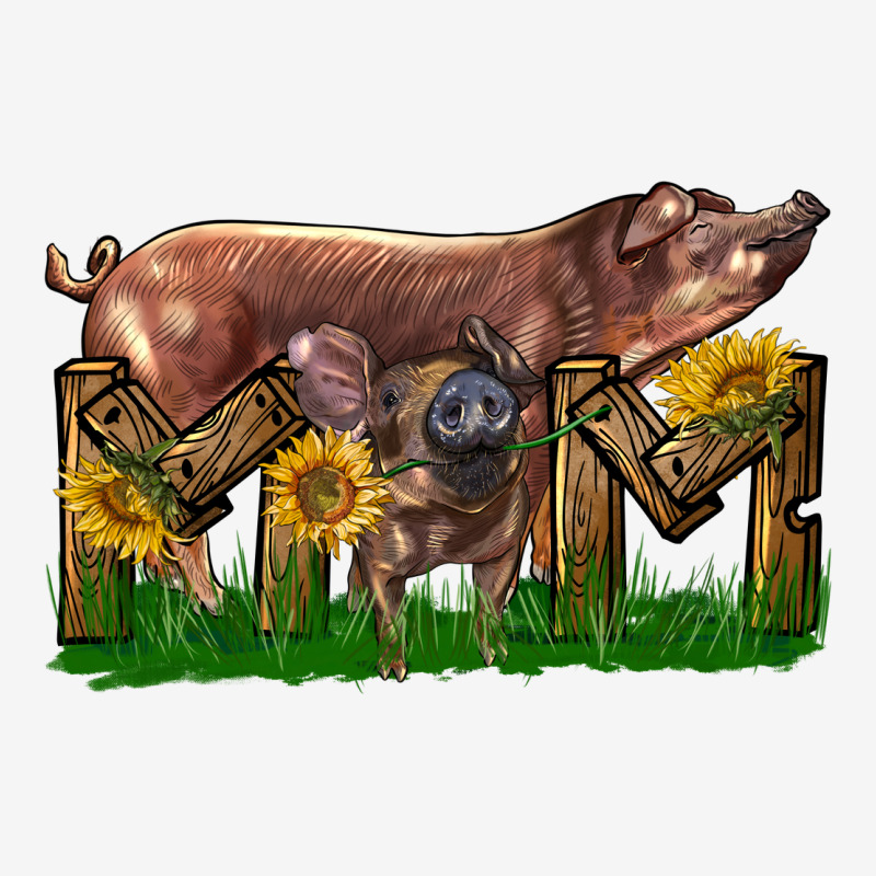 Western Mom With Duroc Pig And Baby Pig Urban Hoodie by LillyAllenDesigns | Teevron
