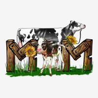 Western Holstein Cow And Baby Cow Mom Urban Hoodie | Teevron