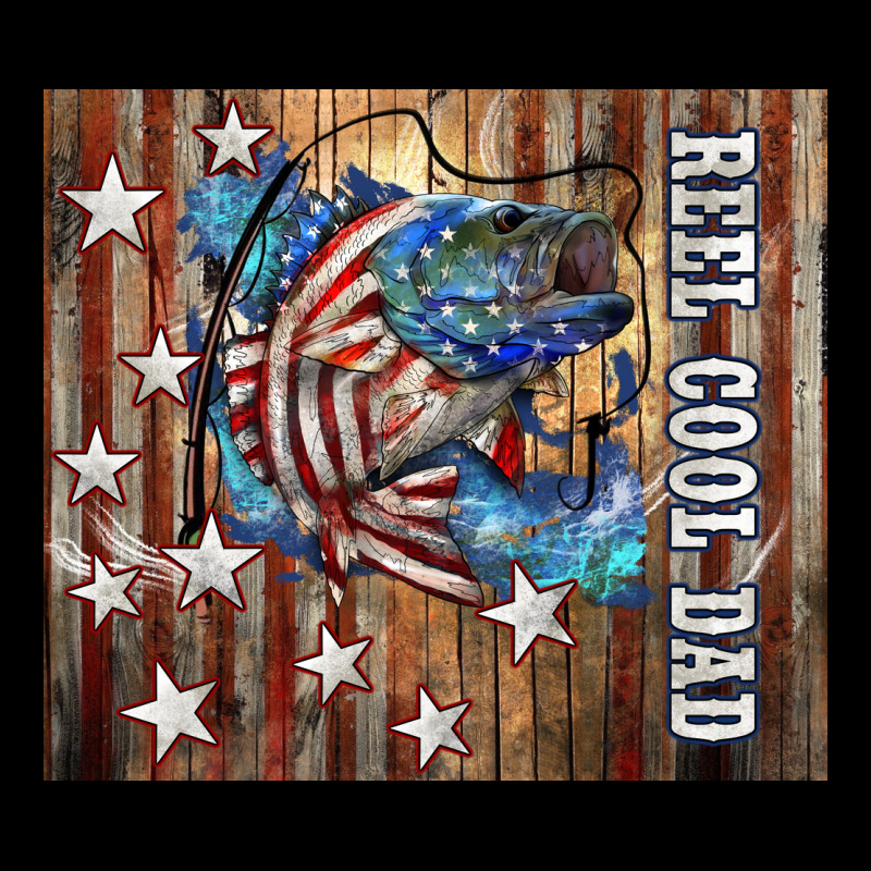 Western Reel Cool Dad American Premium Tee by LillyAllenDesigns | Teevron
