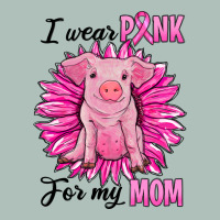 I Wear Pink For My Mom Pig Heavyweight Hoodie | Teevron