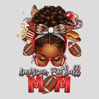 American Football Mom Red And Silver Afro Messy Bu Zipper Hoodie | Teevron