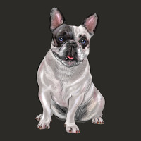 White Black French Bulldog Heavy Core Tee | Teevron