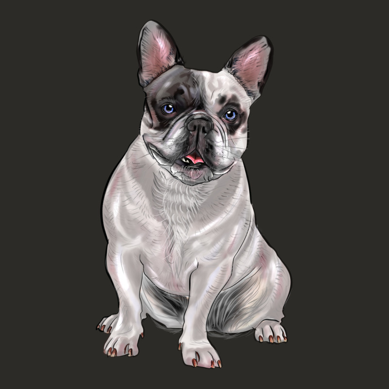 White Black French Bulldog Heavy Core Tee by LillyAllenDesigns | Teevron