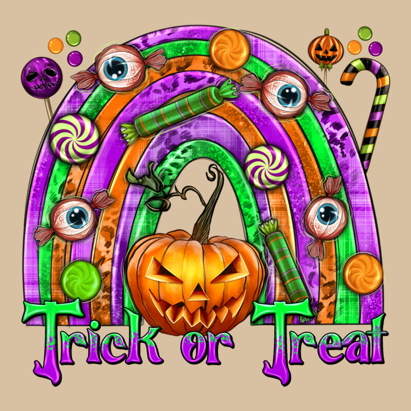 Trick Or Treat Halloween Rainbow Heavyweight Hoodie by texasbilliewilder | Teevron