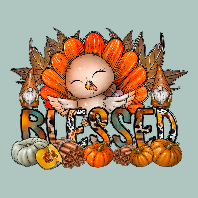 Thanksgiving Turkey Pumpkin Blessed Premium Sweatshirt by CowhideDigitalArt | Teevron