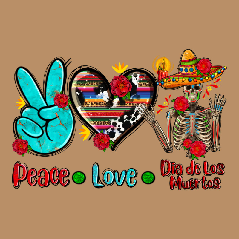 Peace Love Dia De Los Muertos Vintage Hoodie by AdoDesignShop | Teevron