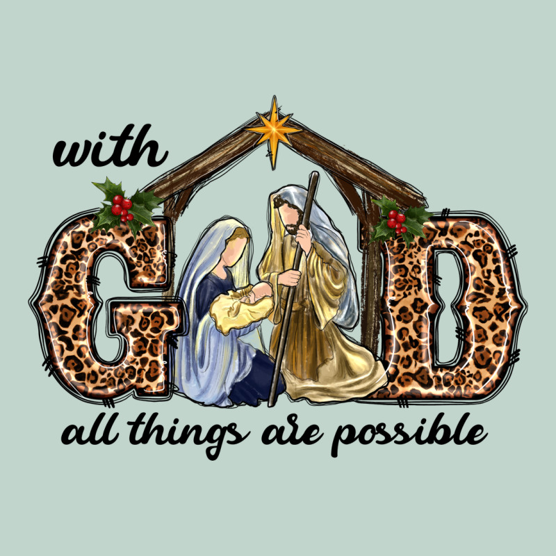 With God All Things Are Possible Zipper Hoodie by RanaPortraitStore | Teevron