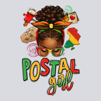 Juneteenth Afro Messy Bun Postal Girl Zipper Hoodie | Teevron