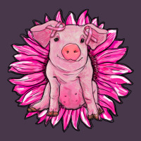 Pink Sunflower Pig Heavyweight Hoodie | Teevron