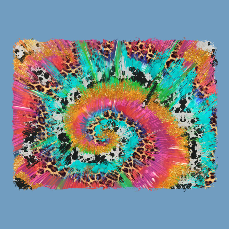 Tie Dye Leopard Cowhide Glitter Background Urban Heavy Tee by Artiststas | Teevron