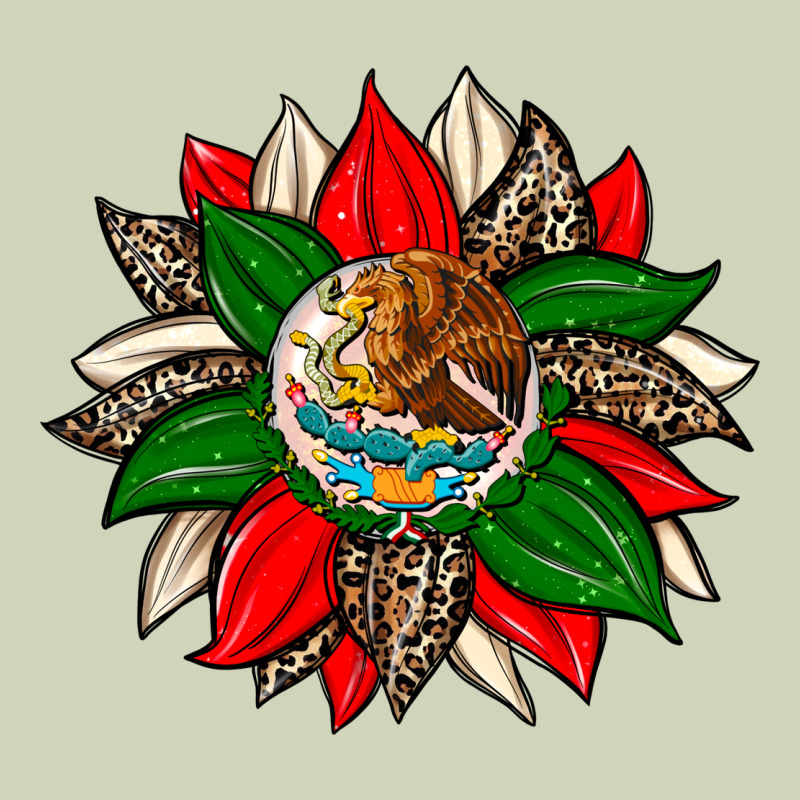 Mexican Flag Sunflower Heavyweight Hoodie by Zillion Design Studio | Teevron