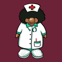 African Nurse Gnome Afro Hair Long Sleeve Tee | Teevron