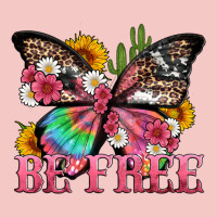 Be Free With Butterfly And Cactus Flowers Urban Heavy Tee | Teevron