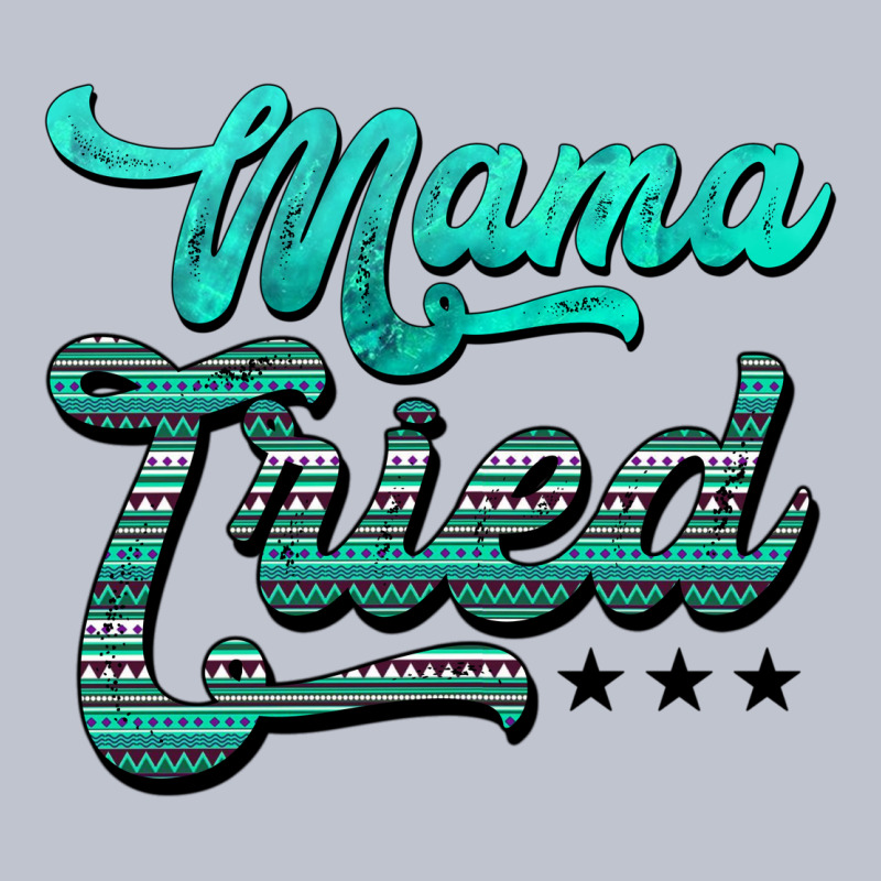 Mama Tried Aztec Turquoise Premium Hoodie by AdoDesignShop | Teevron