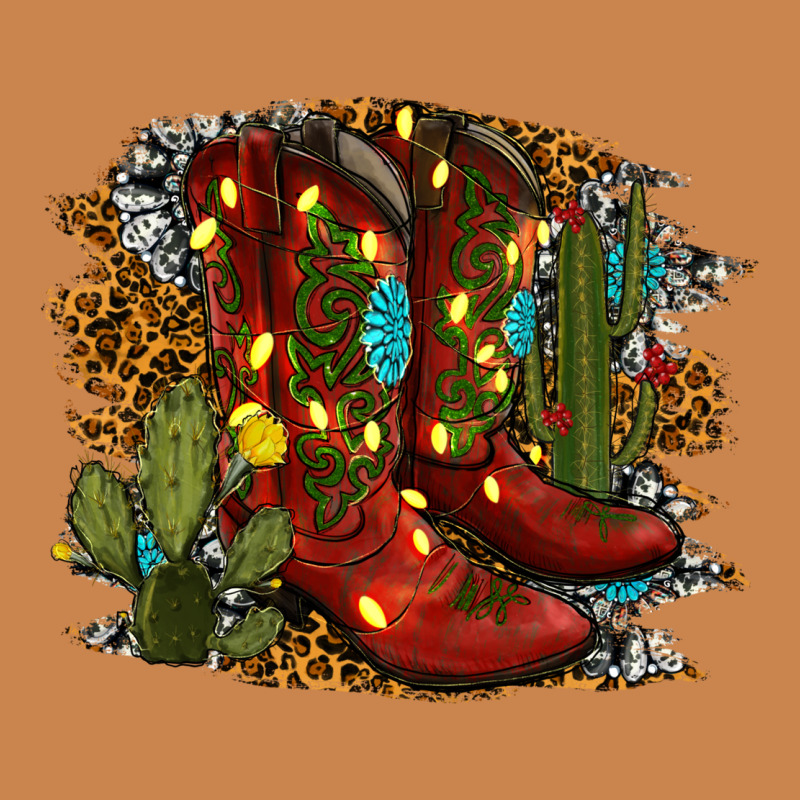Christmas Cowboy Boots Heavyweight Hoodie by RanaPortraitStore | Teevron