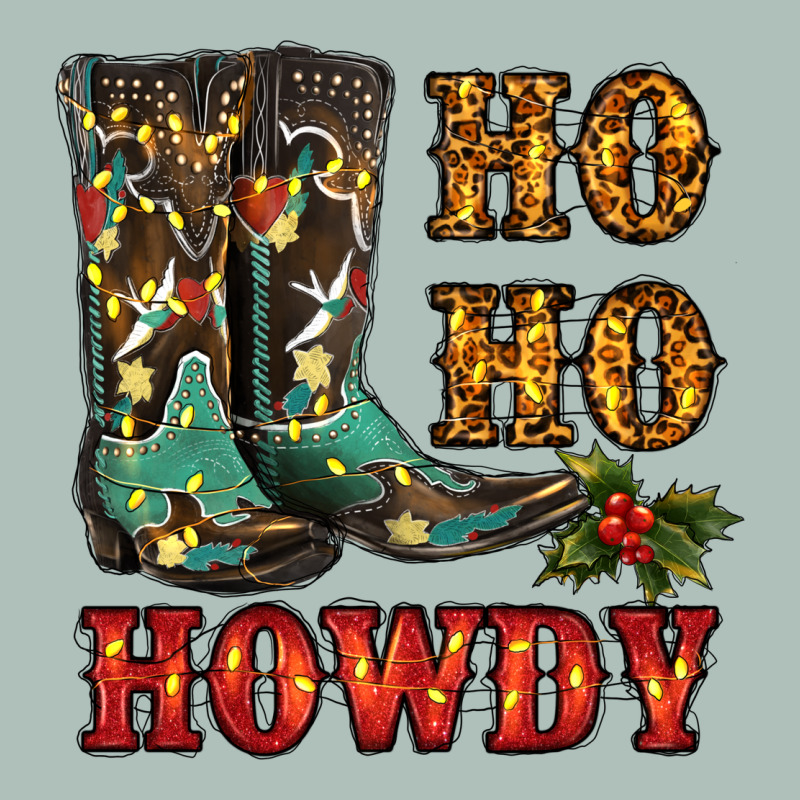Christmas Cowboy Boots Ho Ho Howdy Heavyweight Hoodie by RanaPortraitStore | Teevron