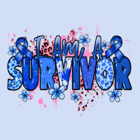 I Am A Survivor Colon Cancer Blue Ribbon Urban Hoodie | Teevron