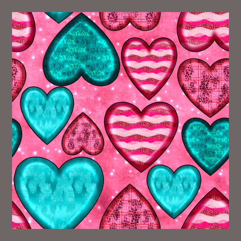 Valentines Day Hearts Seamless Pattern Classic Tee by BundleAndBundleShop | Teevron