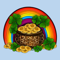 St Patricks Shamrock Gold Leopard Rainbow Classic Tee | Teevron