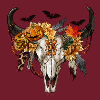 Halloween Bull Skull Zipper Hoodie | Teevron