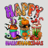 Happy Hallothanksmas Coffee Cups Zipper Hoodie | Teevron
