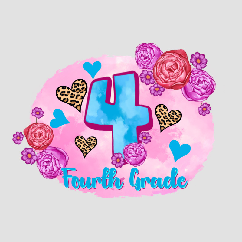 Back To School Flowers Fourth Grade 3200x2400 Premium Hoodie by AdoDesignShop | Teevron