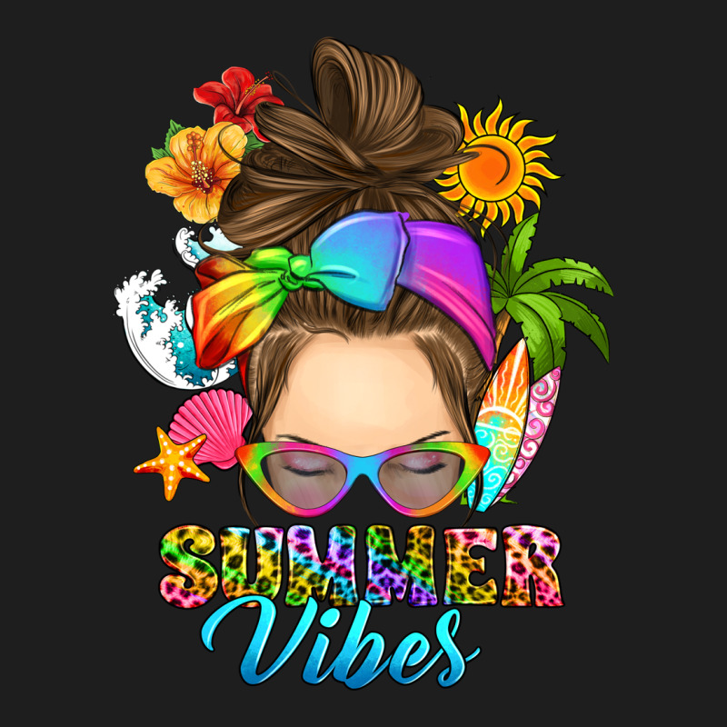 Messy Bun Summer Vibes Classic Tee by RanaPortraitStore | Teevron