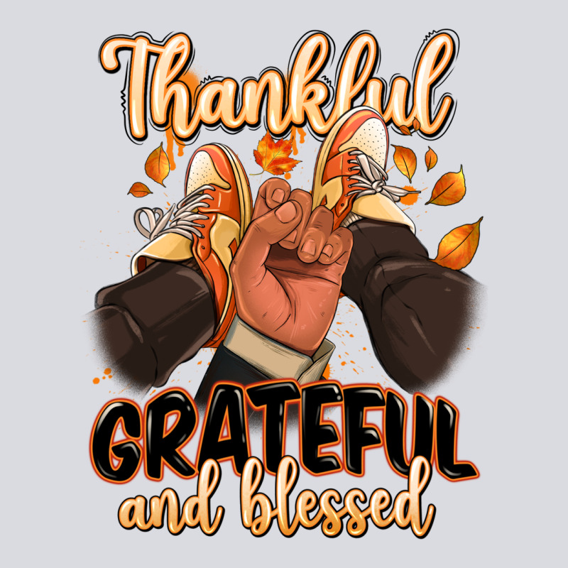Thankful Grateful And Blessed Black Man Sneakers Zipper Hoodie by RanaPortraitStore | Teevron
