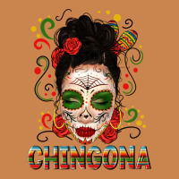 Mexicana Skull Girl Messy Bun Heavyweight Hoodie | Teevron