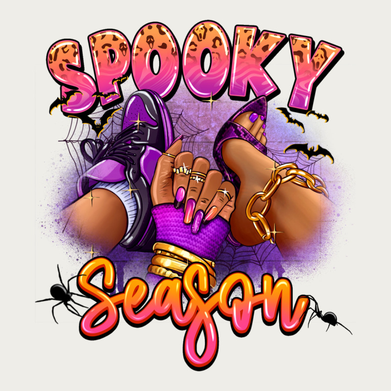 Spooky Season Sneaker And Heel Afro Woman Zipper Hoodie by RanaPortraitStore | Teevron