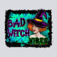 Halloween Bad Witch Vibes Watercolor Zipper Hoodie | Teevron