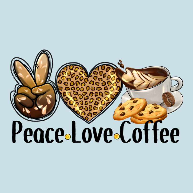 Peace Love Coffee Ladies Tee by BarkalooDesign | Teevron