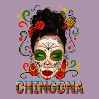 Mexicana Skull Girl Messy Bun Heavyweight Hoodie | Teevron