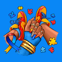 Autism Afro Girl Sneakers Zipper Hoodie | Teevron