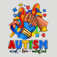 Autism Accept Love Understand Afro Girl Sneakers Zipper Hoodie | Teevron