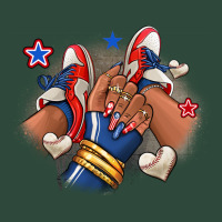 Baseball Afro Girl Sneakers Zipper Hoodie | Teevron