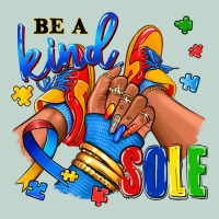 Be A Kind Sole Autism Afro Girl Sneakers Zipper Hoodie | Teevron
