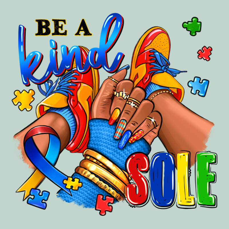 Be A Kind Sole Autism Afro Girl Sneakers Zipper Hoodie by RanaPortraitStore | Teevron