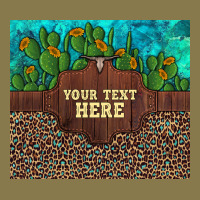 Preview Custom Cactus And Sunflowers Leopard Turquoise Premium Hoodie | Teevron